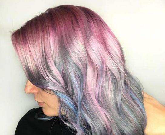 قیمت رنگ مو فانتزی طوسی صورتی